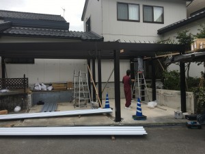 末町Ｋ様邸カーポート工事