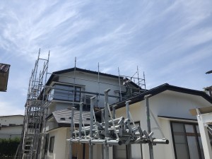 白山市屋根葺き替え工事